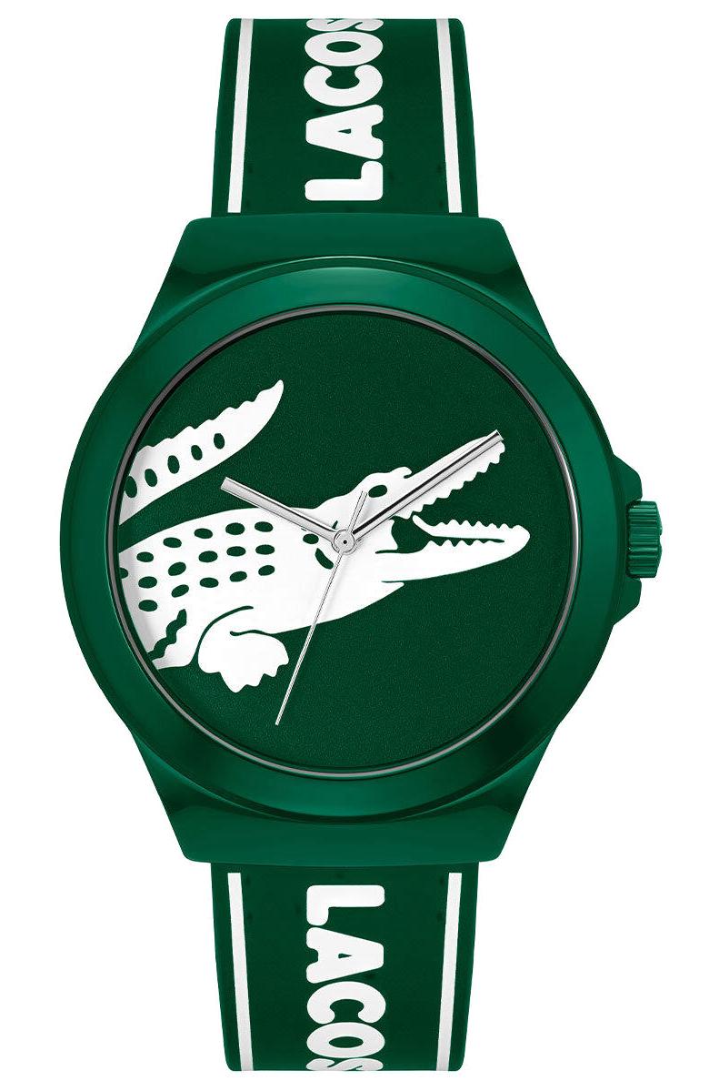 Lacoste LAC2011309 44 mm Yeşil Silikon Kordon Analog Erkek Kol Saati