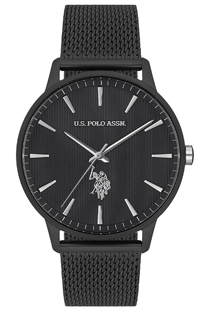 U.S. Polo Assn USPA1023-04 41 mm Siyah Çelik Kordon Analog Erkek Kol Saati