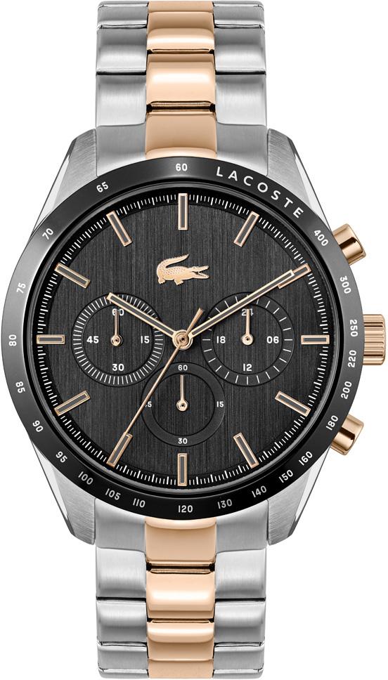 Lacoste LAC2011112 Takvimli Gri-Rose Gold Çelik Kordon Analog Erkek Kol Saati