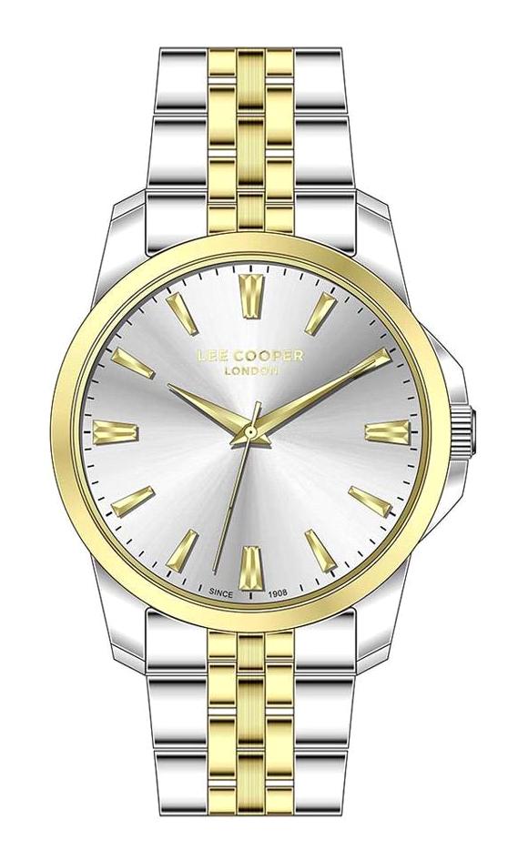 Lee Cooper LC07443.230 44 mm Altın-Çelik Kordon Analog Erkek Kol Saati