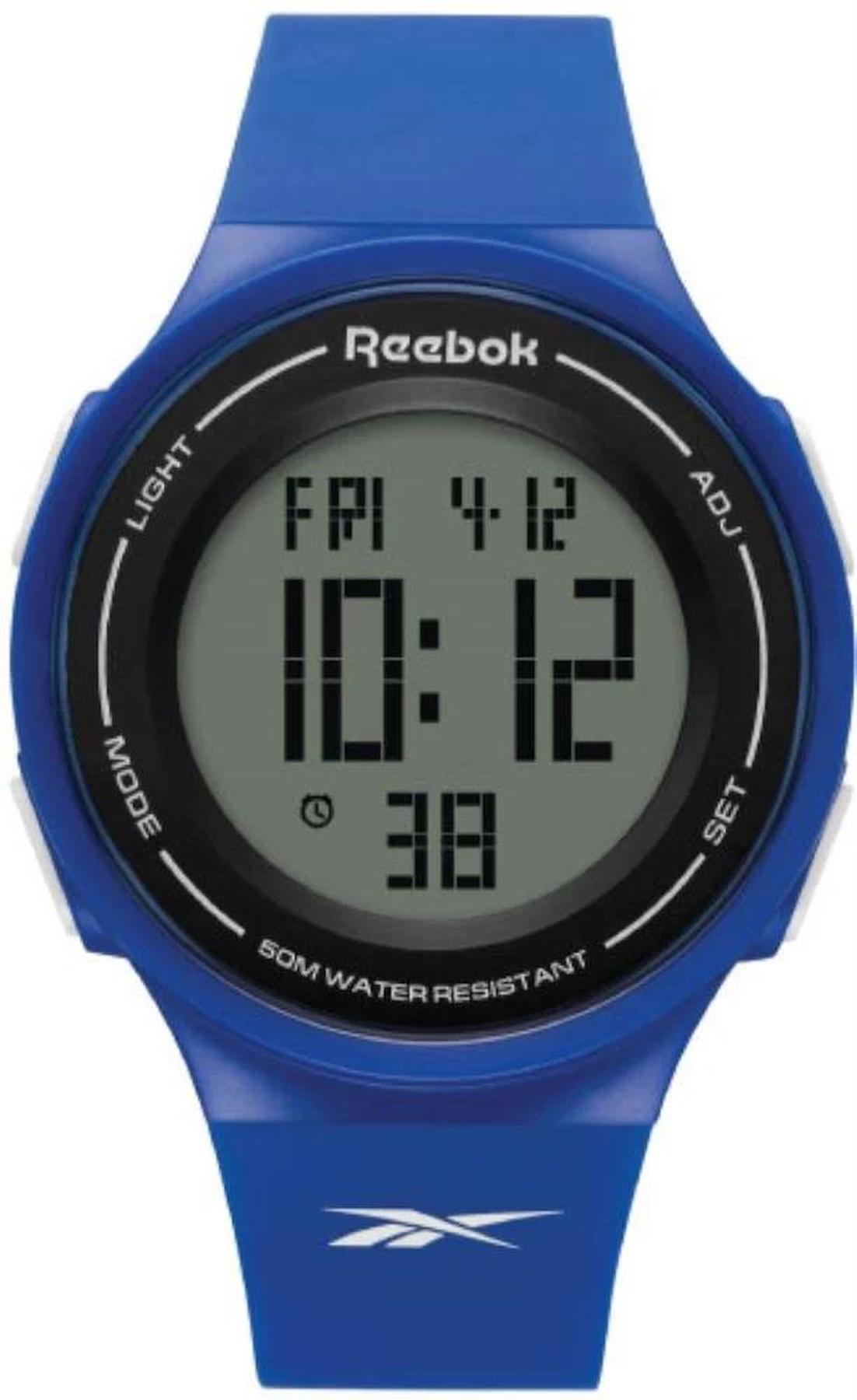 Reebok RV-GEN-U9-PLPL-WB Takvimli 42 mm Lacivert Silikon Kordon Dijital Erkek Kol Saati