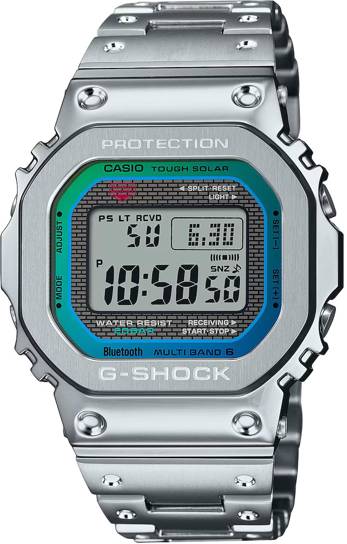 Casio GMW-B5000PC-1D Takvimli 43 mm Çelik Kordon Analog Kol Saati