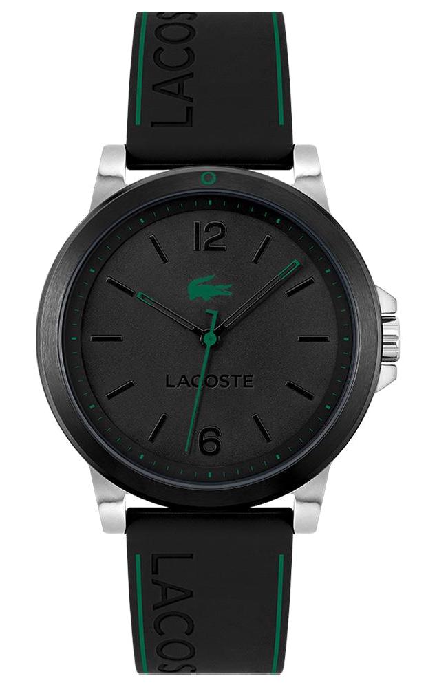 Lacoste LAC2011182 43 mm Siyah Silikon Kordon Analog Erkek Kol Saati