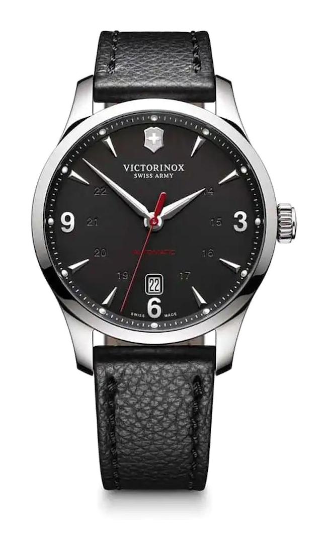 Victorinox Swiss Army 241668 Takvimli 40 mm Siyah Deri Kordon Analog Kol Saati