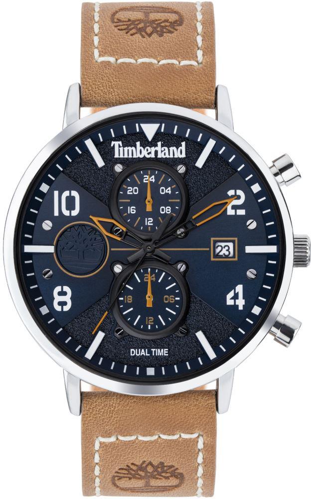 Timberland TDWGF2091501 Takvimli 44 mm Siyah Deri Kordon Analog Kol Saati