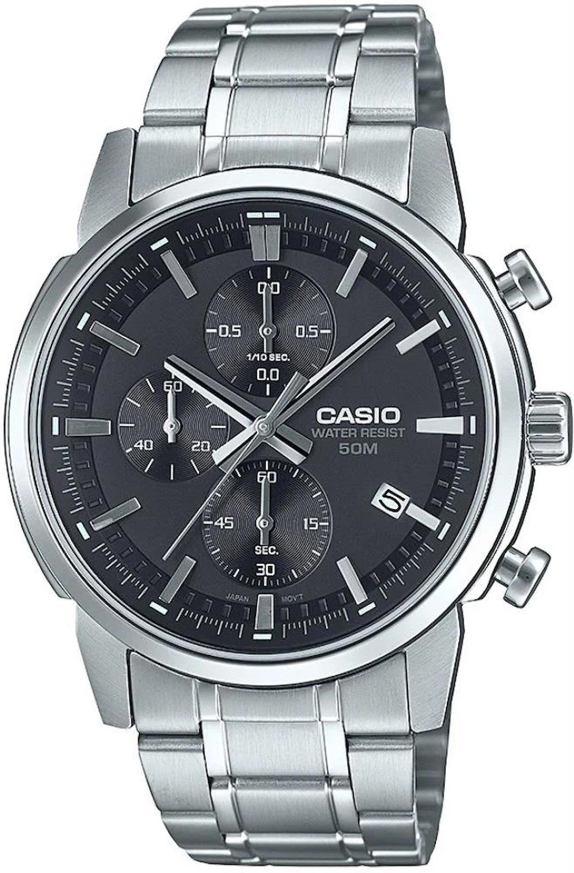 Casio MTP-E510D-1A1VDF Takvimli 42 mm Çelik Kordon Analog Erkek Kol Saati