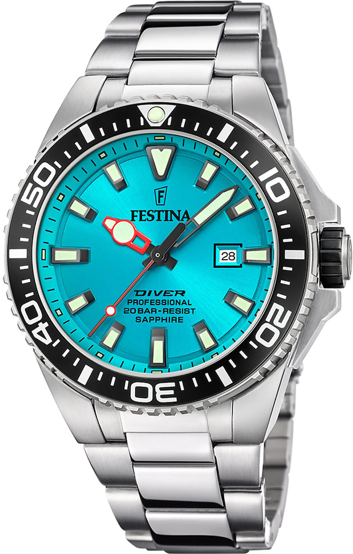 Festina F20663-5 Takvimli 46 mm Çelik Kordon Analog Kol Saati