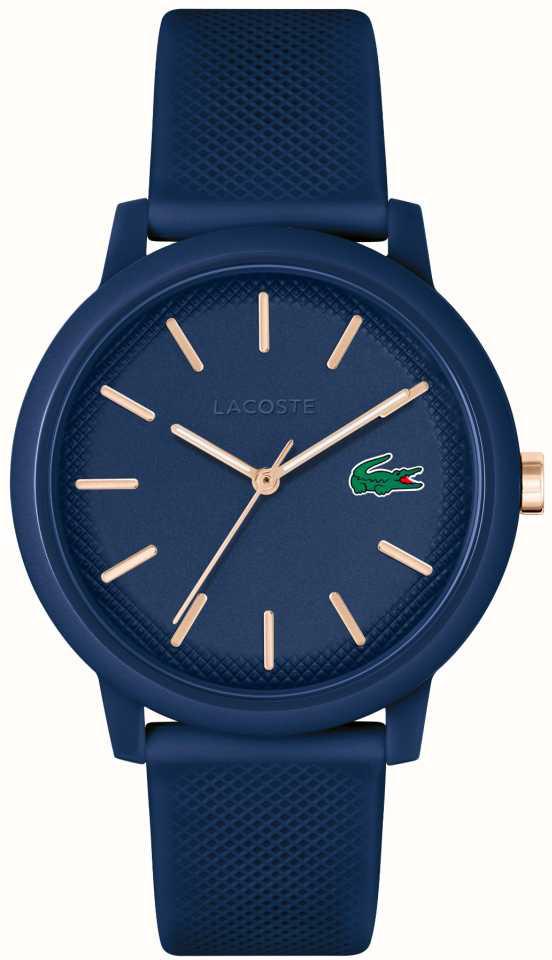 Lacoste LAC2011234 42 mm Lacivert Silikon Kordon Analog Erkek Kol Saati