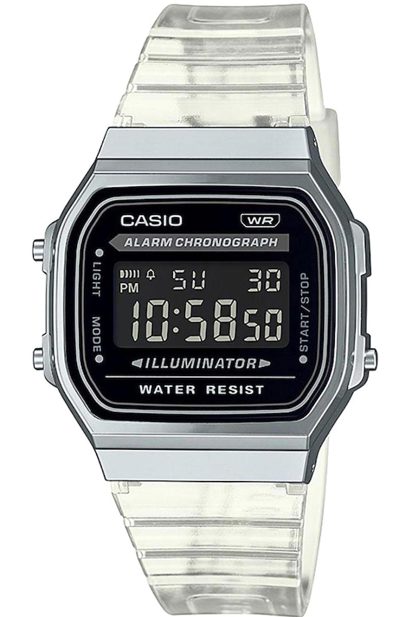 Casio A168XES-1BDF Takvimli 36.3 mm Beyaz Silikon Kordon Analog Erkek Kol Saati