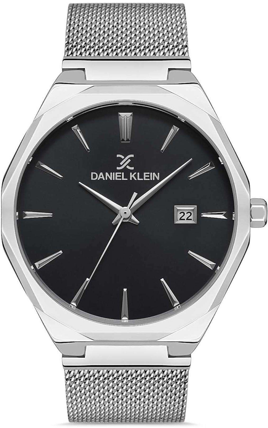 Daniel Klein DKE.1.10027.2 Takvimli 43 mm Çelik Kordon Analog Erkek Kol Saati