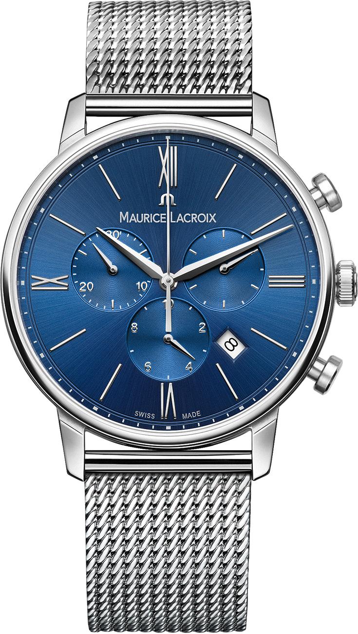 Maurice Lacroix EL1098SS002410-1 Takvimli 40 mm Çelik Kordon Analog Erkek Kol Saati