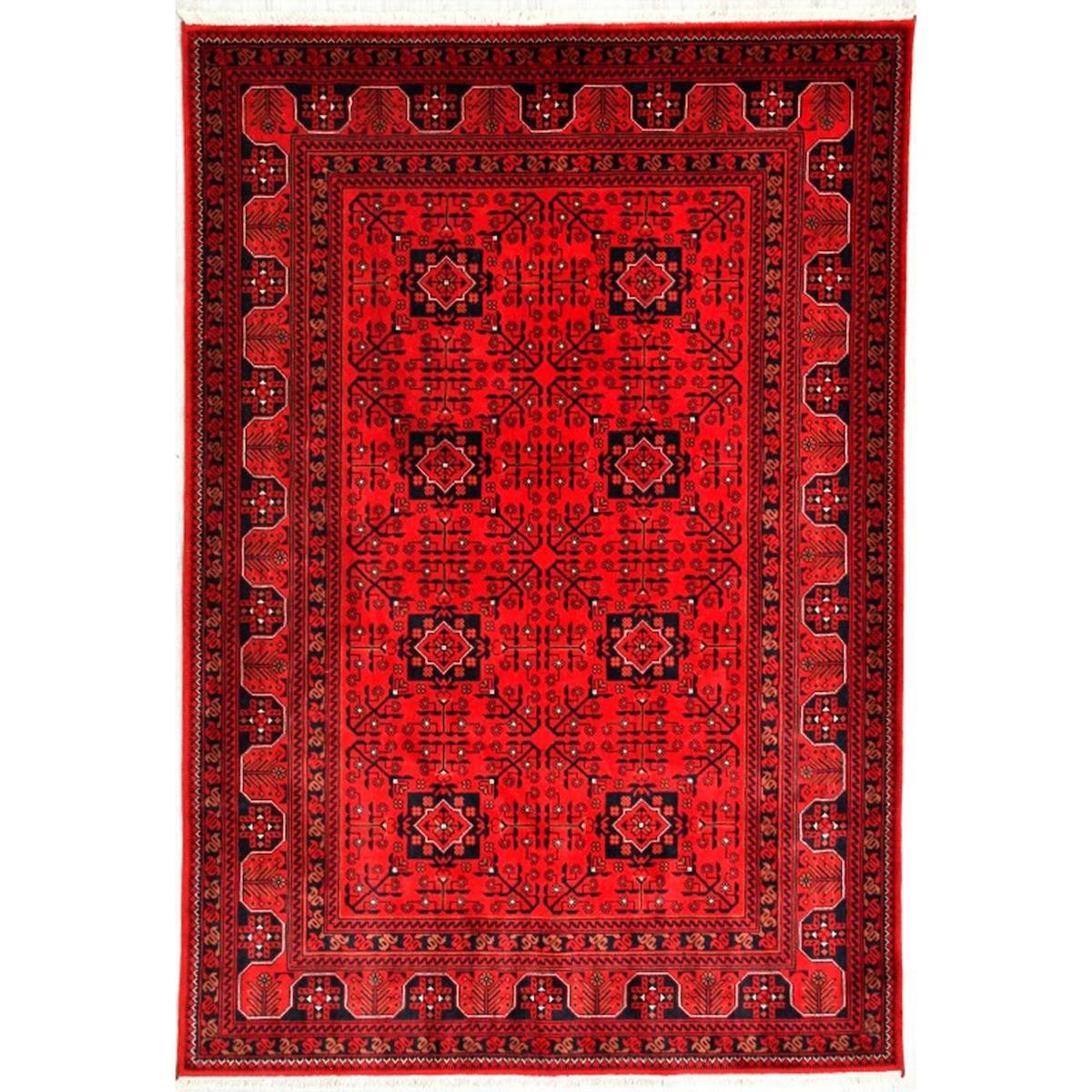 Hoom Rugs Bambos Plus 901 Kırmızı 11 mm Bambu Orta Kaymaz Dikdörtgen El Dokuması Salon Halısı 180x280 cm