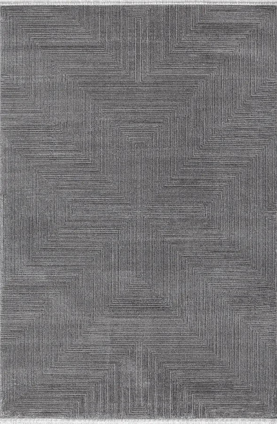 Pierre Cardin Marcel JC00C Gri 0.8 mm Akrilik Antibakteriyel Yıkanabilir İnce Kaymaz Dikdörtgen Makine Dokuma Salon Halısı 100x200 cm