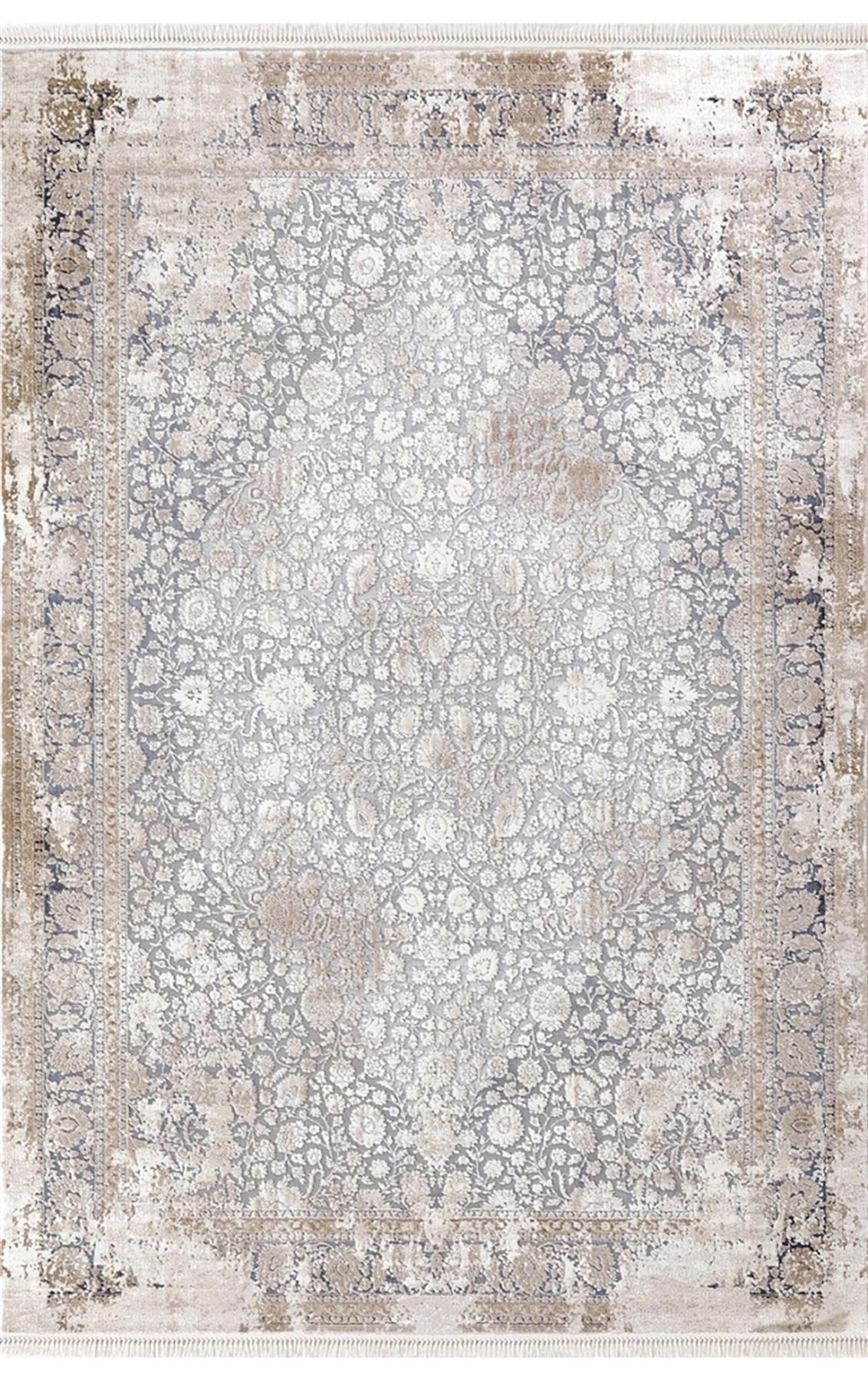 Dinarsu Arora 31886 Mavi 11 mm Akrilik Silinebilir Yıkanabilir Orta Kaymaz Dikdörtgen Makine Dokuma Salon Halısı 80x200 cm