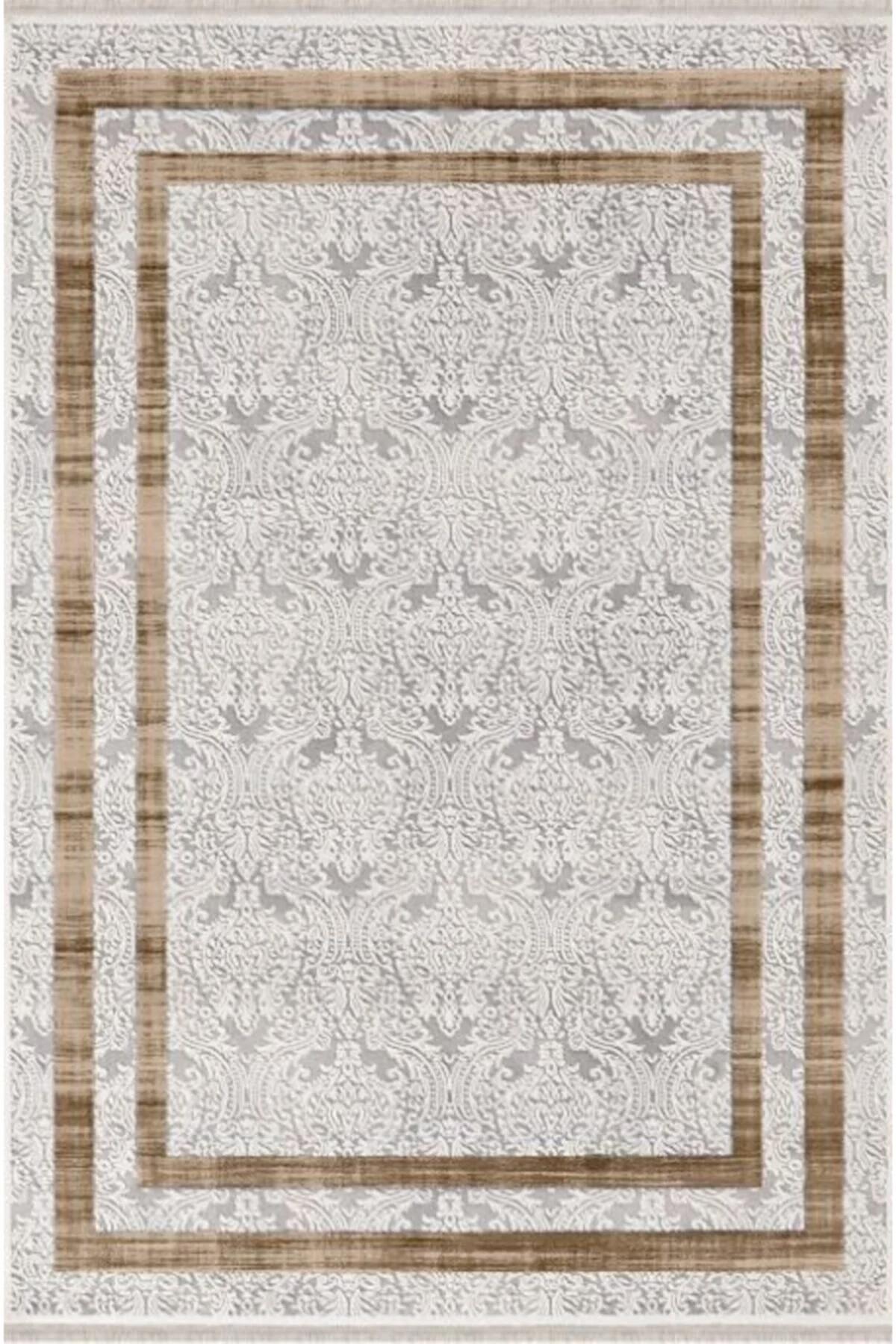 Padişah Eternity Krem 11 mm Silinebilir Yıkanabilir Orta Dikdörtgen Makine Dokuma Salon Halısı 160x230 cm