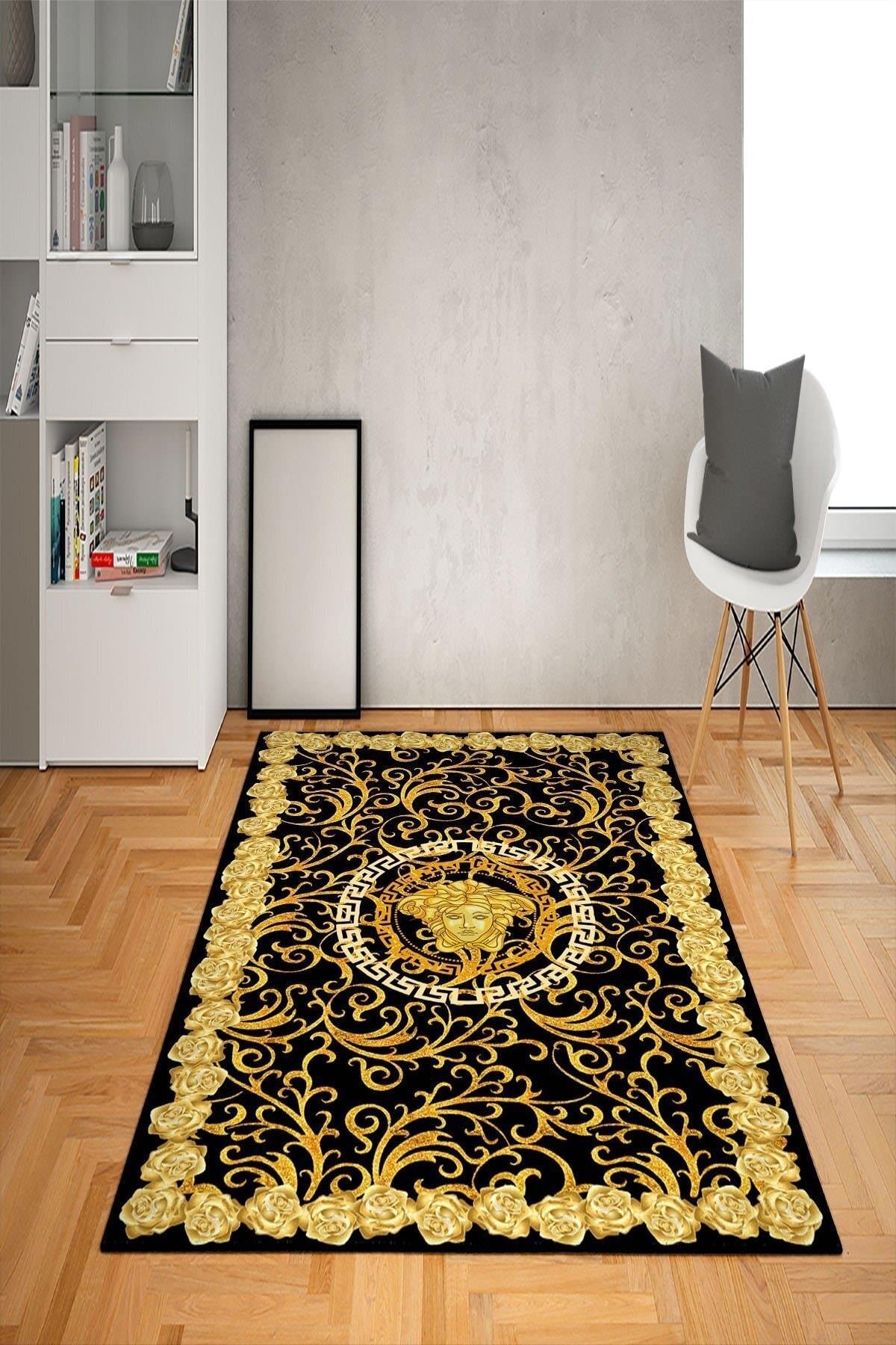 Doruklar Home Collection Çok Renkli 0.7 mm Antibakteriyel Yıkanabilir Kalın Kaymaz Taban Dikdörtgen Makine Dokuma Çocuk Odası Halısı 80x150 cm