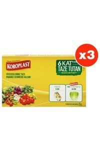 Koroplast 6 Kat Taze Tutan Büyük Buz Dolabı Poşeti 15 Adet