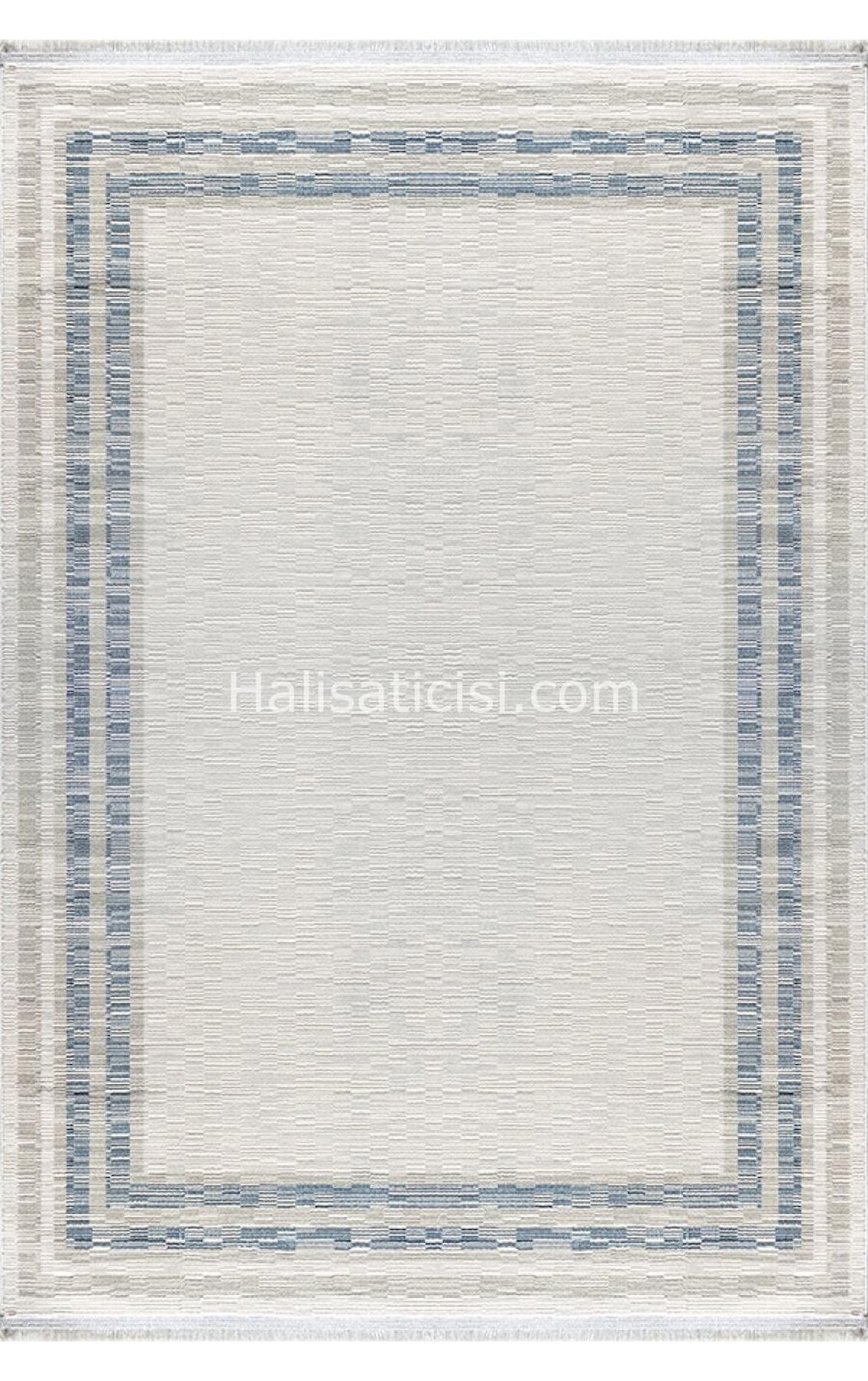 Padişah Aspen 62749 Krem 2 mm Polyester Toz Tutmaz Yıkanabilir İnce Dikdörtgen Makine Dokuma Salon Halısı 160x230 cm