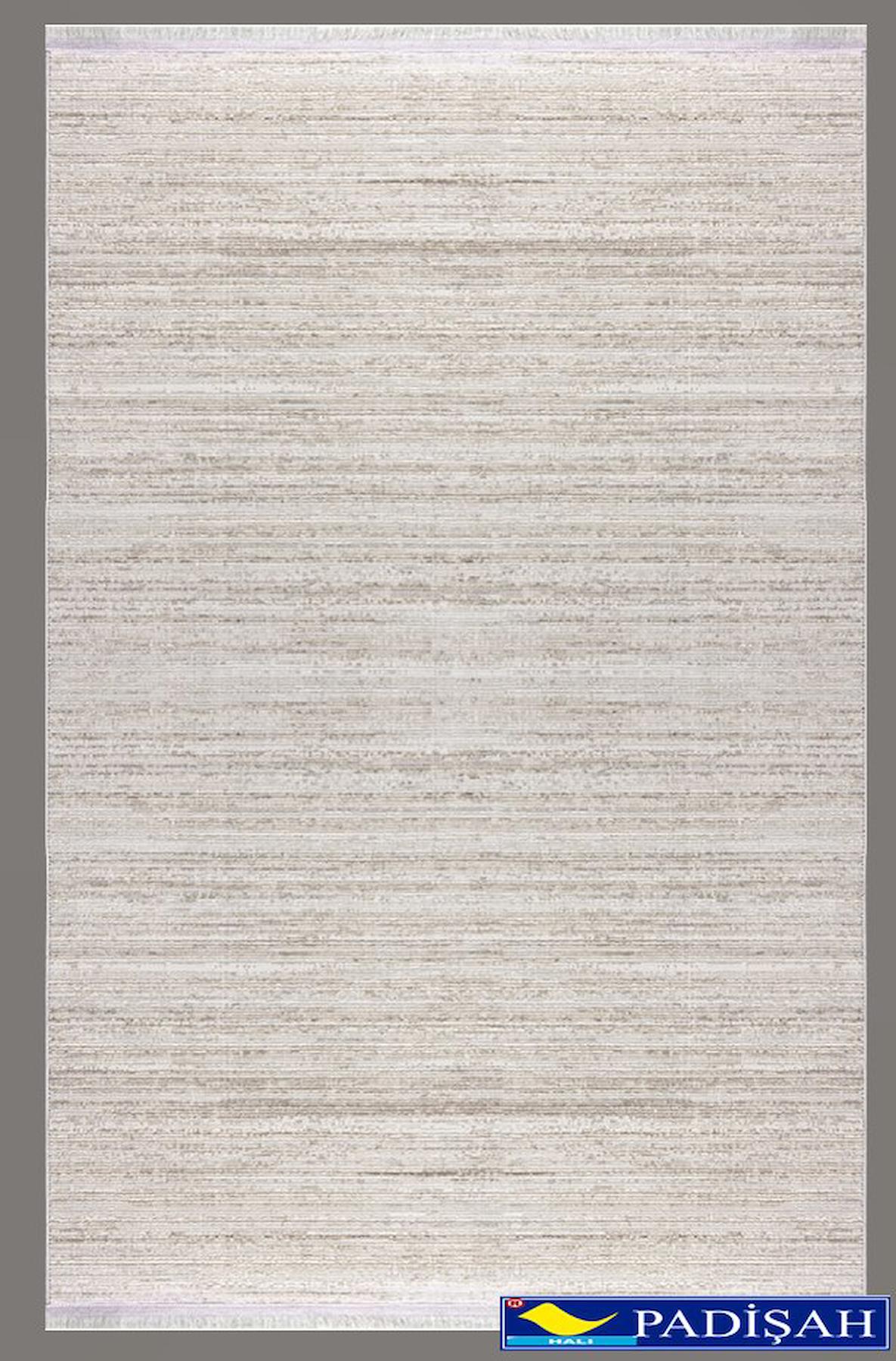 Padişah Aspen Krem 6 mm Polyester Toz Tutmaz Yıkanabilir İnce Dikdörtgen Makine Dokuma Salon Halısı 160x230 cm