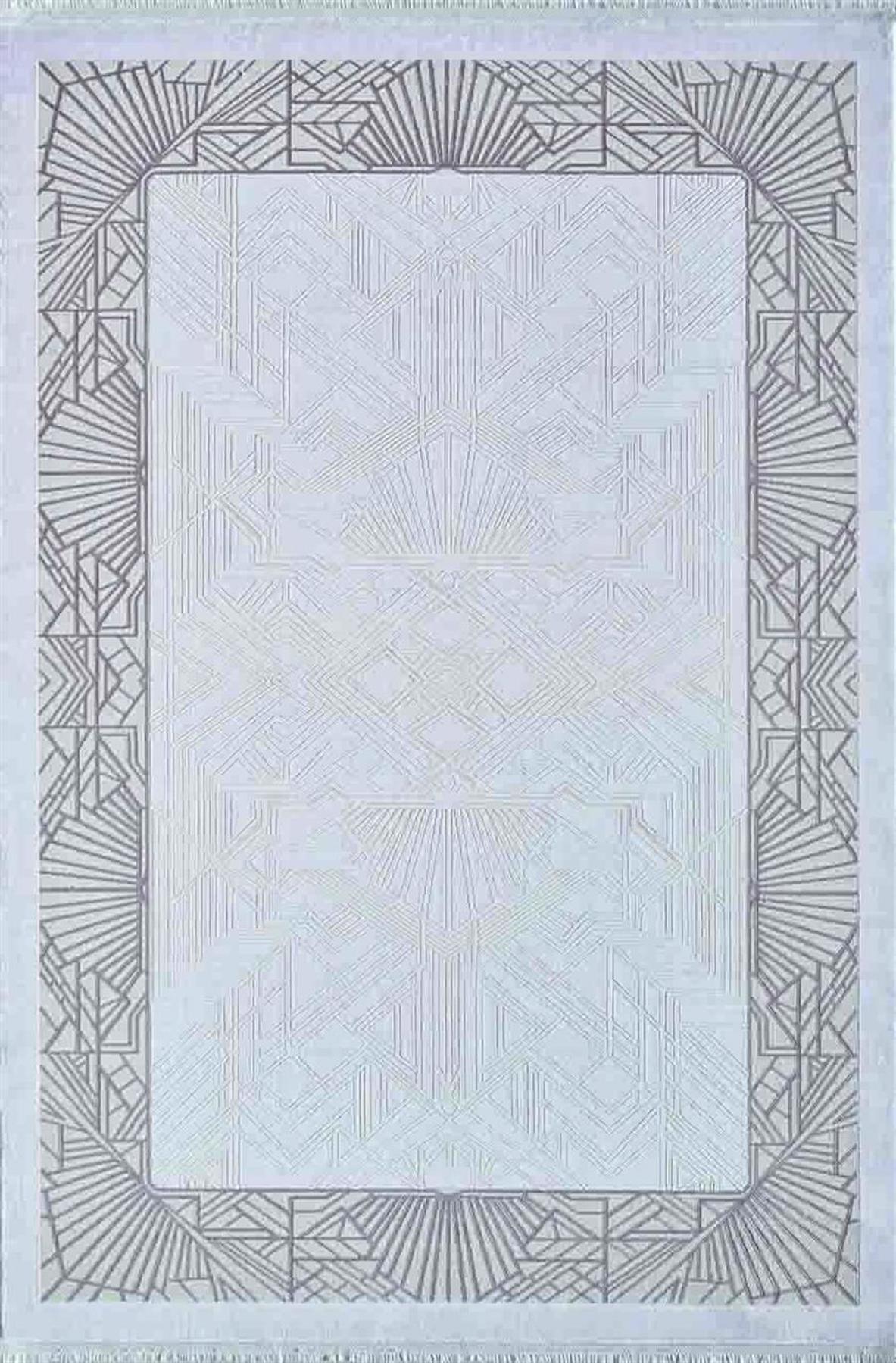 Artemis Halı Alegra 9113B Gri 6 mm Akrilik Yıkanabilir İnce Kaymaz Jüt Taban Dikdörtgen Makine Dokuma Salon Halısı 160x230 cm