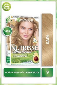 Garnier Nutrisse 9 Sarı Organik Amonyaksız Krem Saç Boyası 50 ml