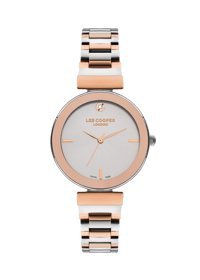 Lee Cooper LC07711.530 40 mm Gri-Rose Gold Çelik Kordon Analog Kadın Kol Saati