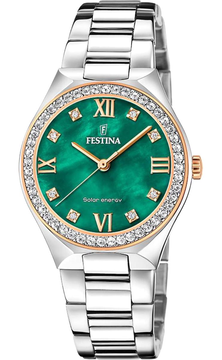 Festina F20658/3 35 mm Gri Çelik Kordon Analog Kadın Kol Saati