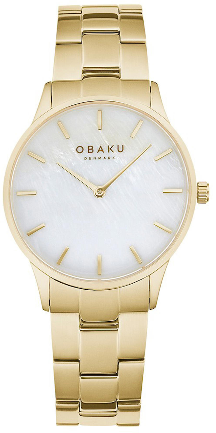 Obaku Denmark V247LXGWSG 35 mm Altın Çelik Kordon Analog Kadın Kol Saati