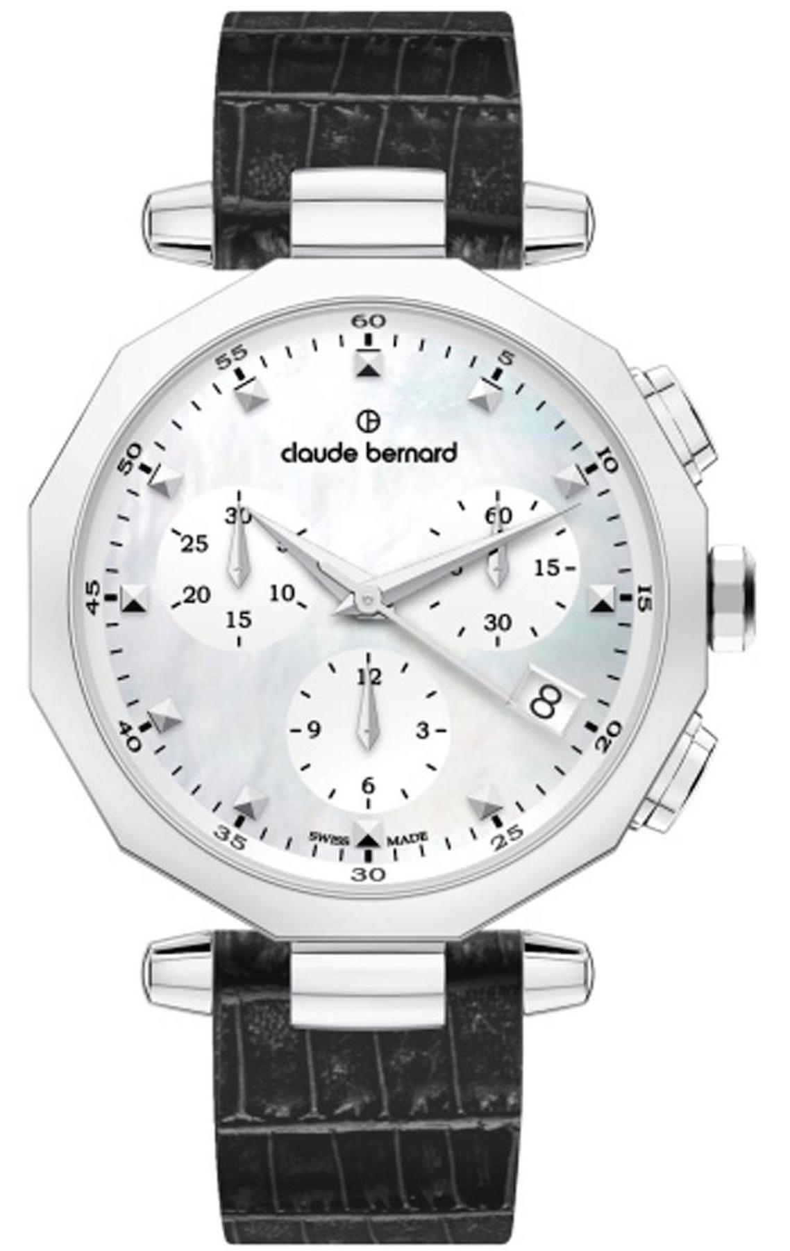 Claude Bernard CB.10251 35 mm Siyah Deri Kordon Analog Kadın Kol Saati