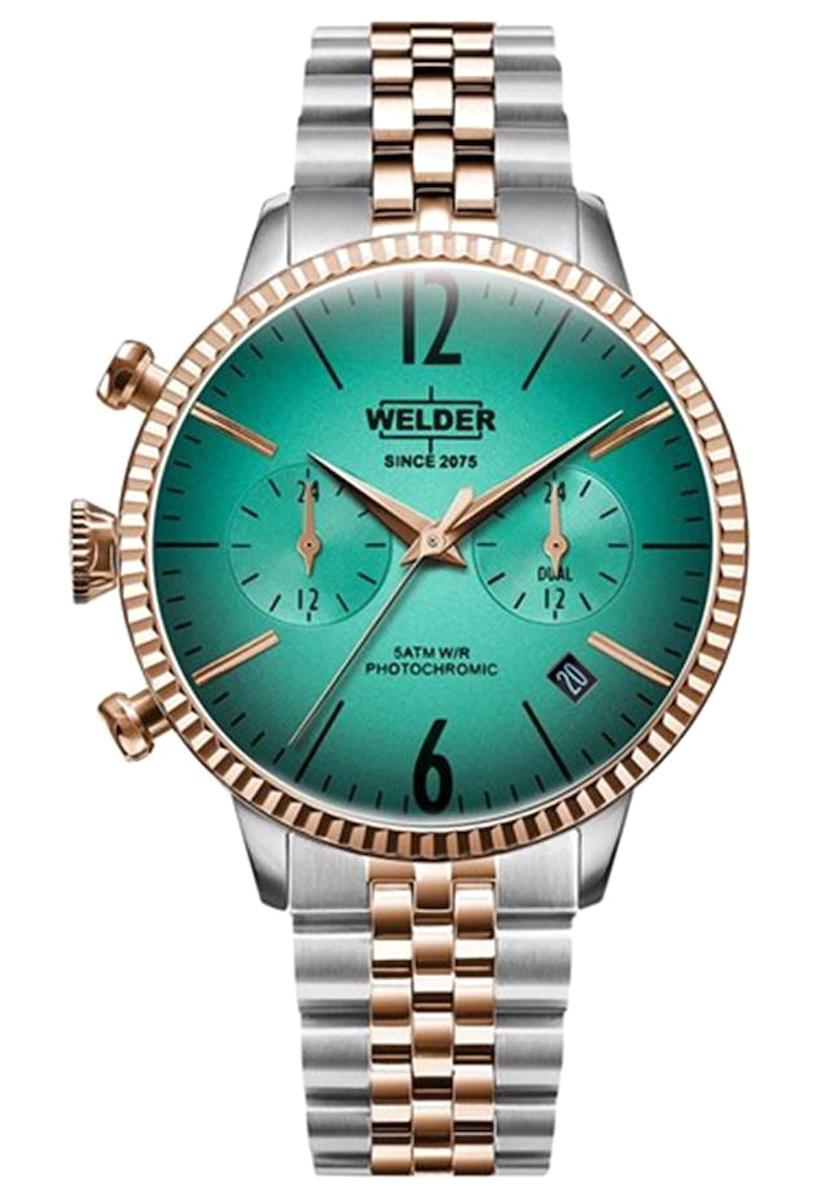 Welder Watch WWRC655 Takvimli 39 mm Altın-Gri Çelik Kordon Analog Kadın Kol Saati