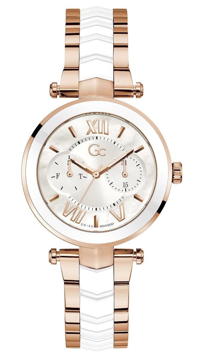 Guess GCY92005L1MF Takvimli 36 mm Beyaz Rose Gold Çelik Kordon Analog Kadın Kol Saati