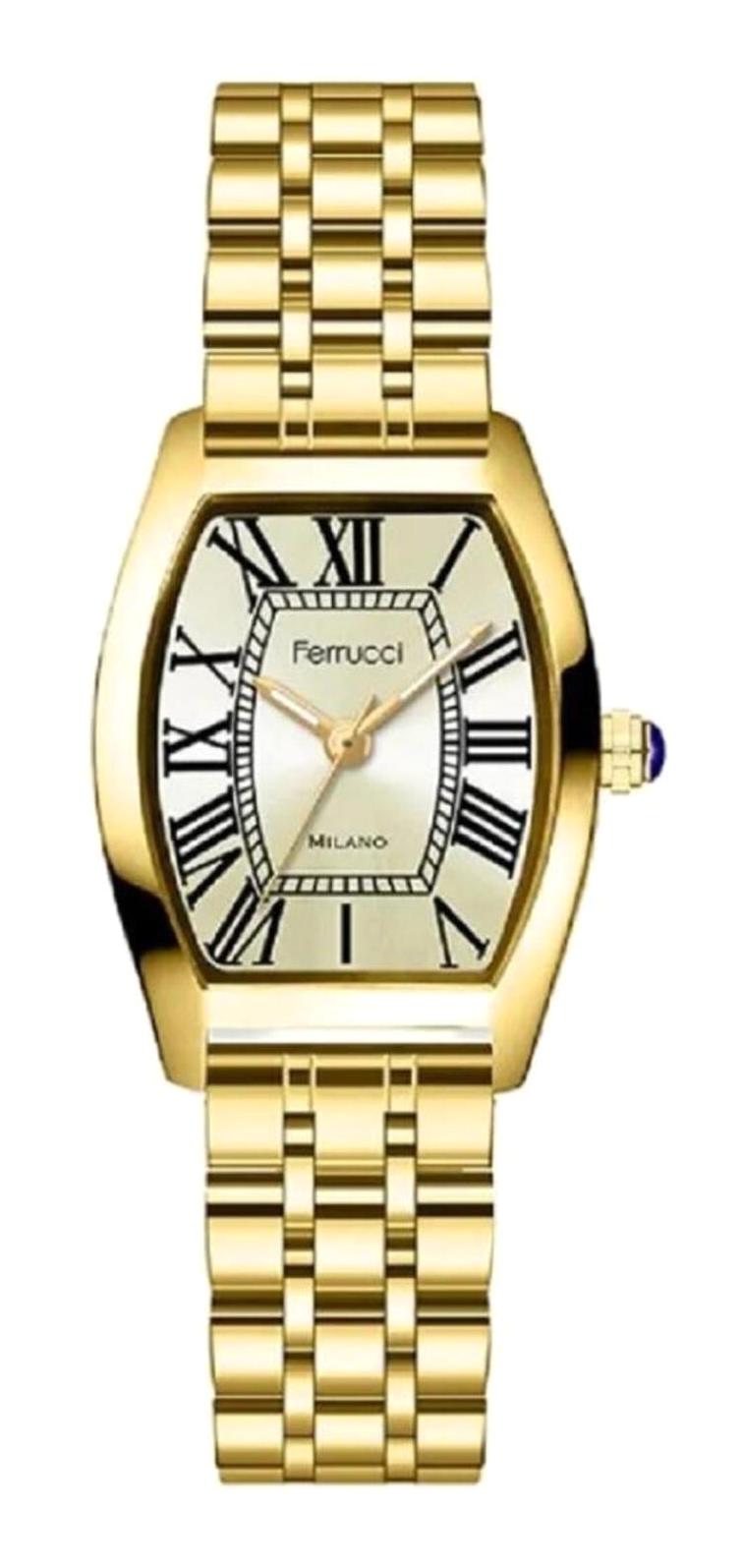 Ferrucci FRC.FT.1.295 31-35 mm Altın Çelik Kordon Analog Kadın Kol Saati