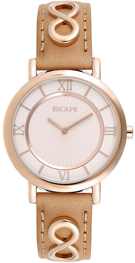 Escape EC1103-105 36 mm Kahverengi Deri Kordon Analog Kadın Kol Saati