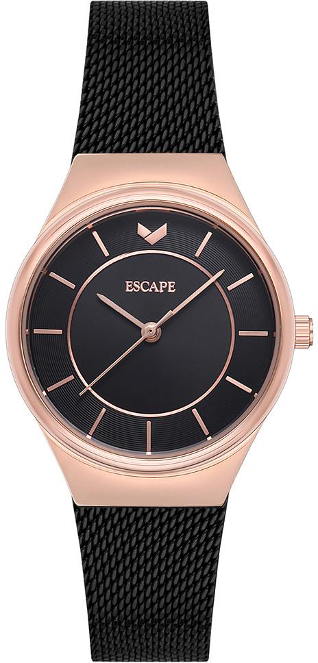 Escape EC7004-306 30 mm Siyah Hasır Kordon Analog Kadın Kol Saati