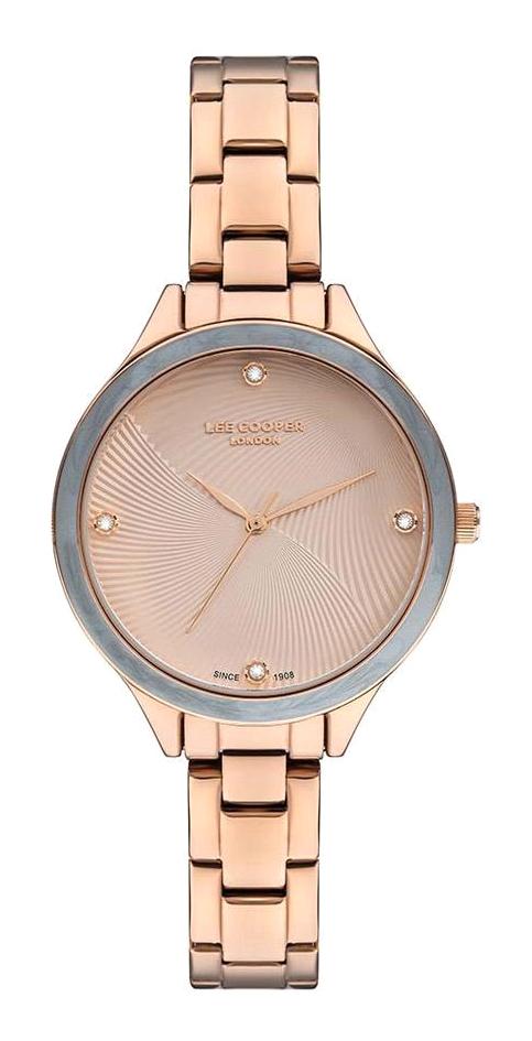 Lee Cooper LC07389.410 40 mm Rose Gold Metal Kordon Analog Kadın Kol Saati