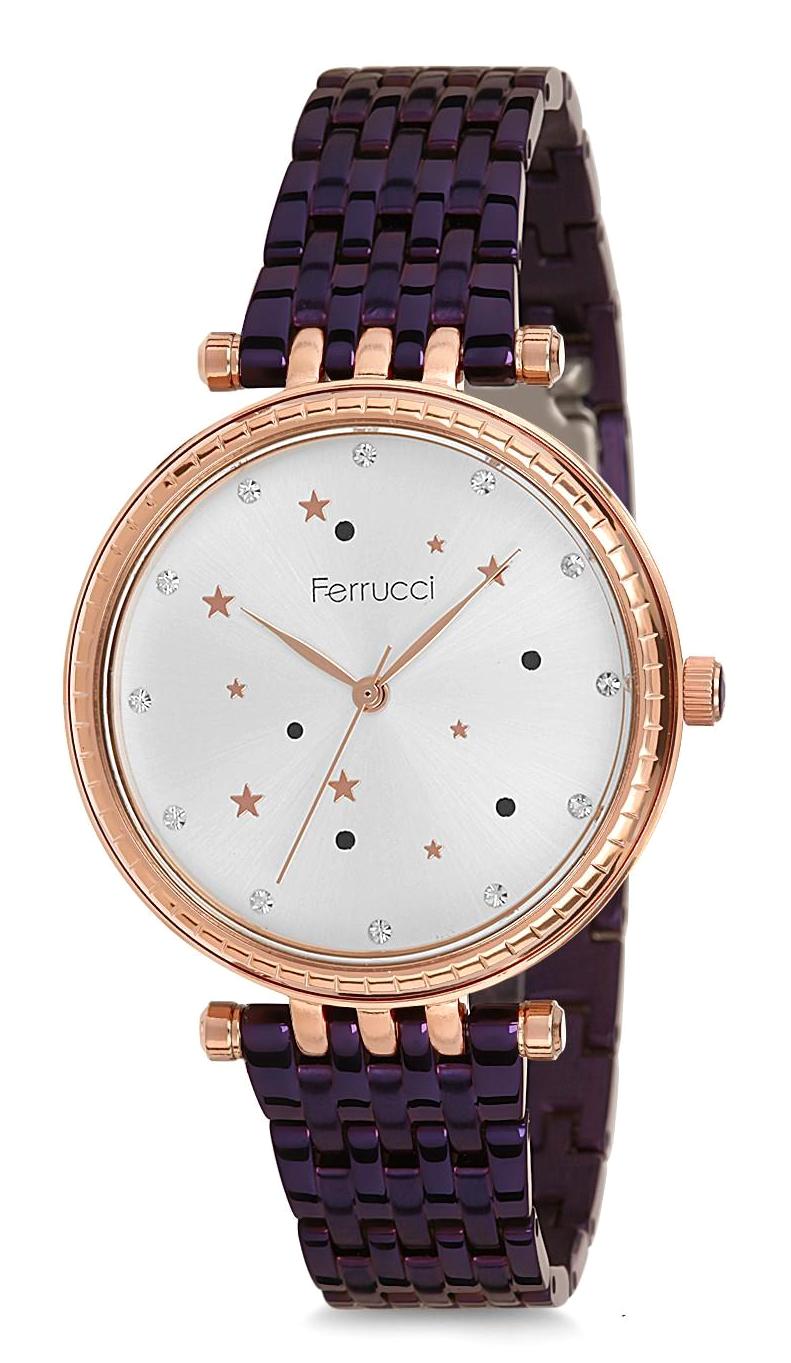 Ferrucci 9FM2154 38 mm Siyah Metal Kordon Analog Kadın Kol Saati