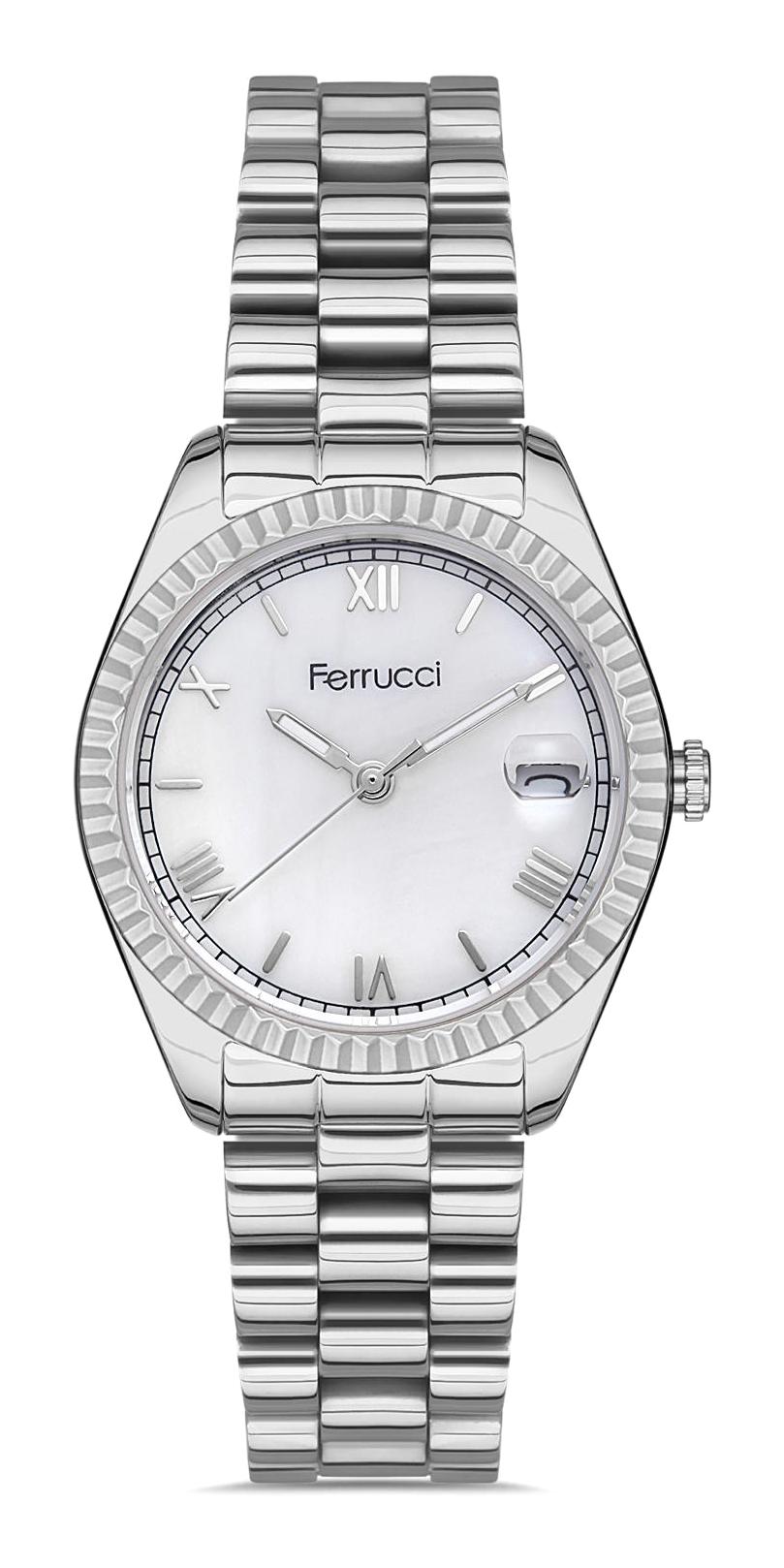 Ferrucci FRC.FT.1.312 36-40 mm Gri Çelik Kordon Analog Kadın Kol Saati