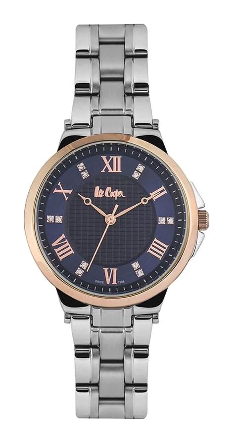 Lee Cooper LC06642.590 40 mm Gri Çelik Kordon Analog Kadın Kol Saati