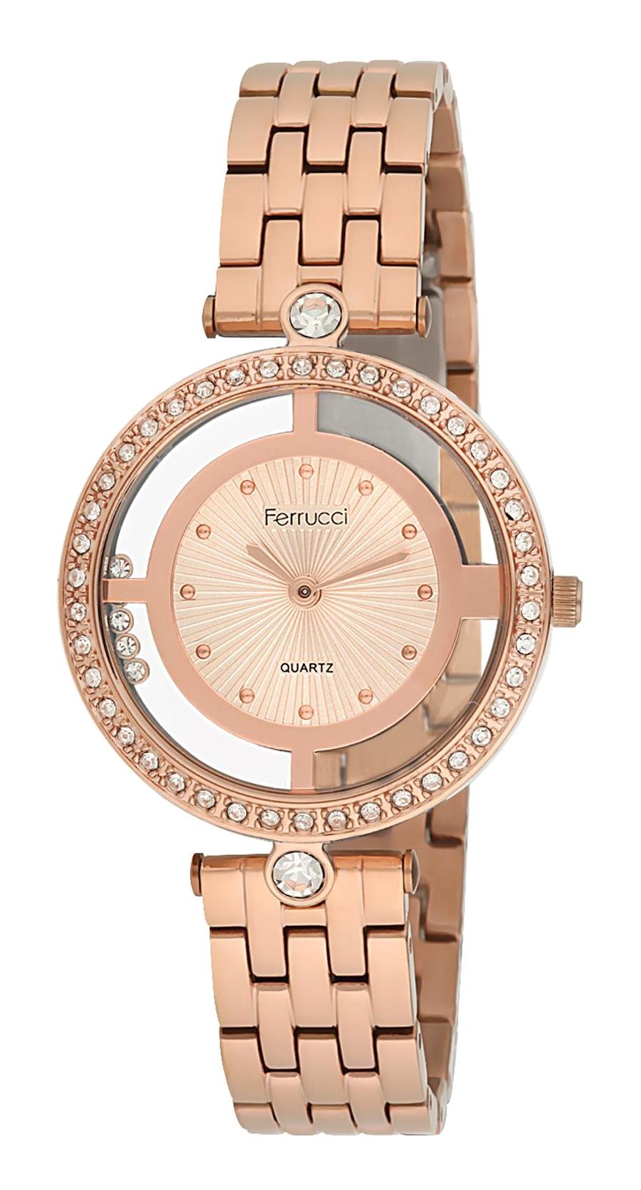 Ferrucci 8FM1382 38 mm Rose Gold Metal Kordon Analog Kadın Kol Saati