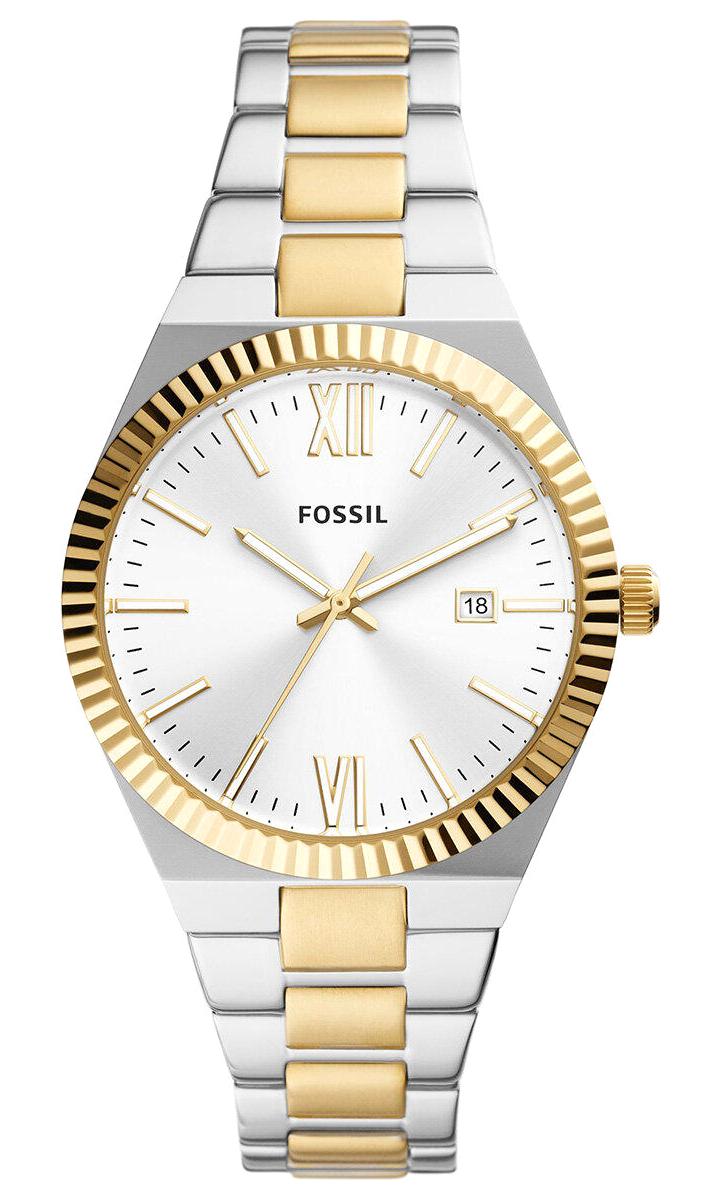 Fossil ES5259 38 mm Altın-Gri Çelik Kordon Analog Kadın Kol Saati