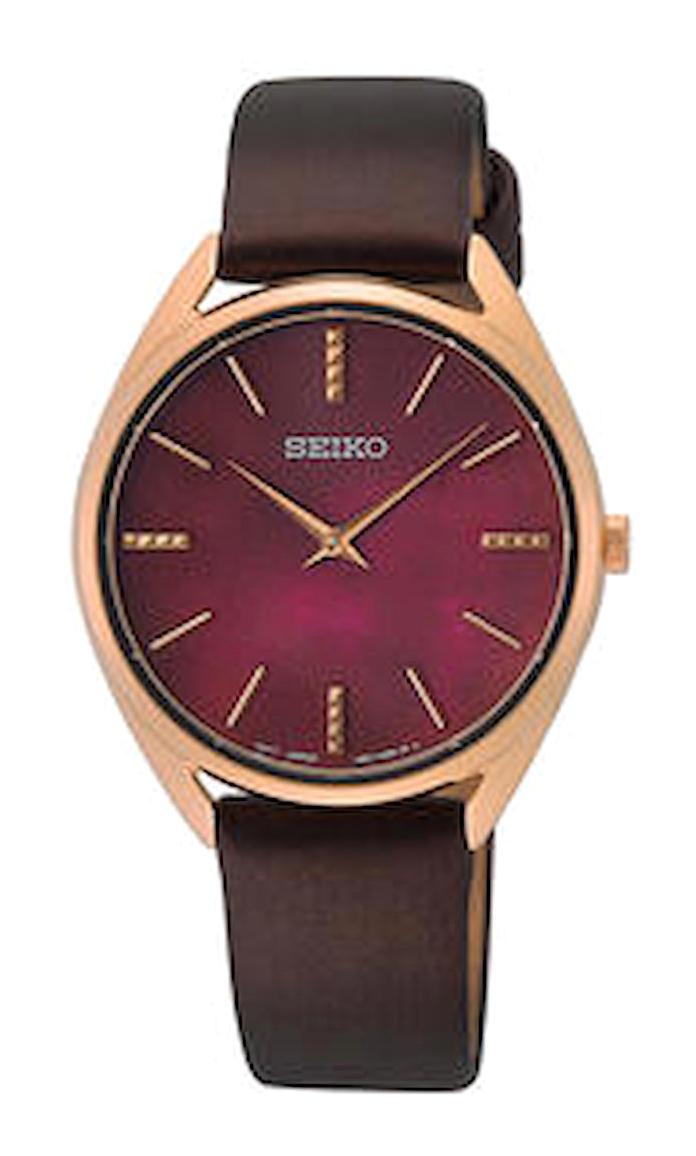 Seiko SWR082P 32 mm Kahverengi Çelik Kordon Analog Kadın Kol Saati