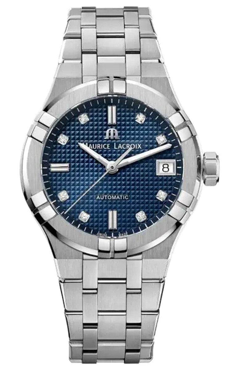 Maurice Lacroix ML-AI6006SS002450-1 Takvimli 38 mm Gri Çelik Kordon Analog Kadın Kol Saati