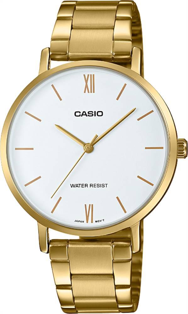 Casio LTP-VT01G-7BUDF 34 mm Altın Çelik Kordon Analog Kadın Kol Saati