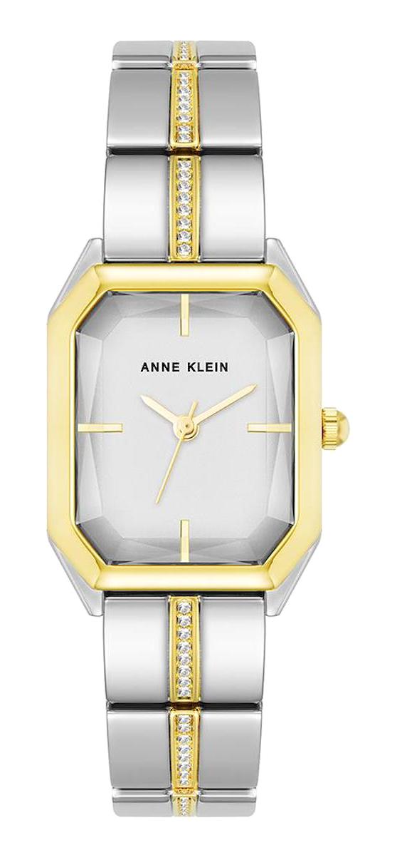 Anne Klein AK-4091SVTT 28 mm Altın-Gri Metal Kordon Analog Kadın Kol Saati