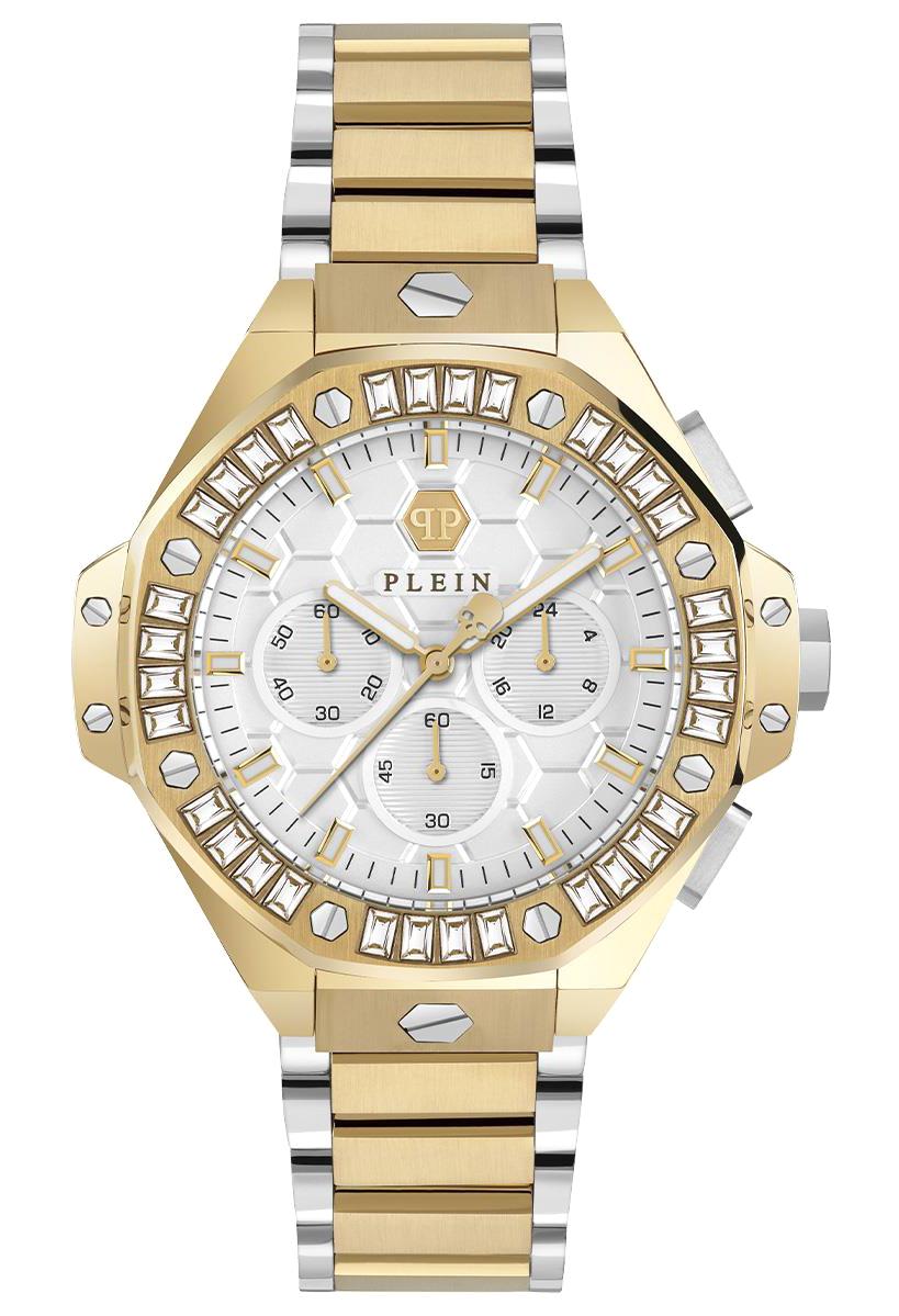 Philipp Plein PWPSA0324 42 mm Altın-Gri Çelik Kordon Analog Kadın Kol Saati