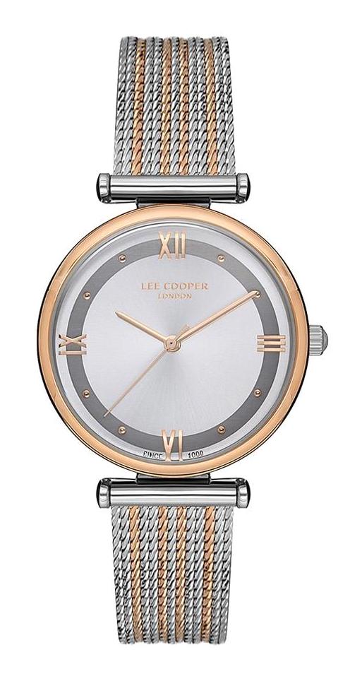 Lee Cooper LC07114.530 40 mm Gri Metal Kordon Analog Kadın Kol Saati