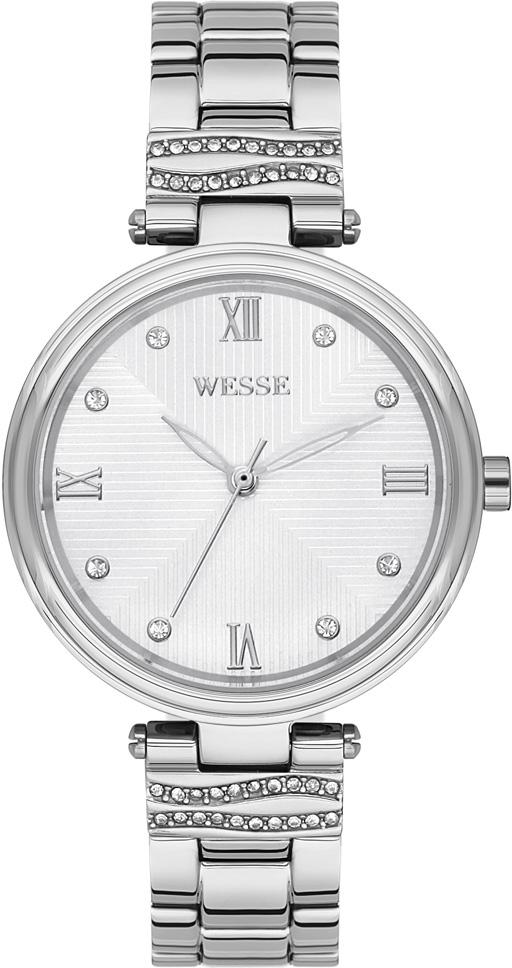 Wesse WWL301705 34 mm Gri Çelik Kordon Analog Kadın Kol Saati