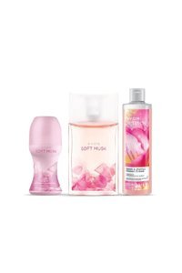 Avon Soft Musk 3 Parça Kadın Parfüm Deodorant Seti EDT