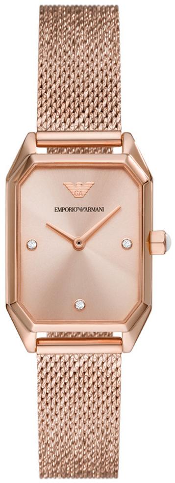 Emporio Armani AR11347 24 mm Rose Gold Çelik-Hasır Kordon Analog Kadın Kol Saati