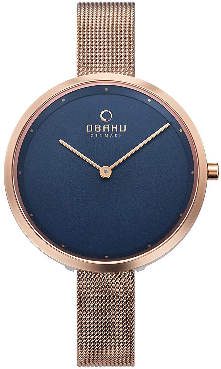 Obaku Denmark V227LXVLMV 34 mm Rose Gold Çelik Kordon Analog Kadın Kol Saati